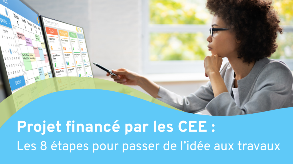 Visuel descriptif de l'article sur le parcours d'un projet financé par les CEE
